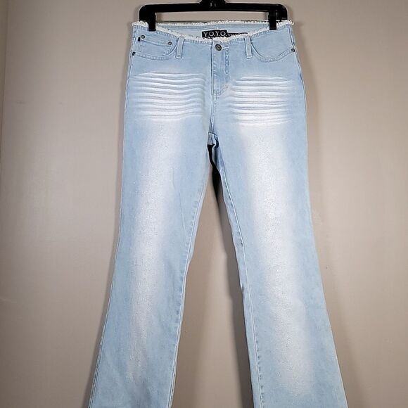 NWOT Y.O.Y.O. Sparkly Jeans  - Picture 1 of 7